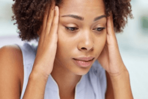 Anxiety Featured Image African American lady looking anxious